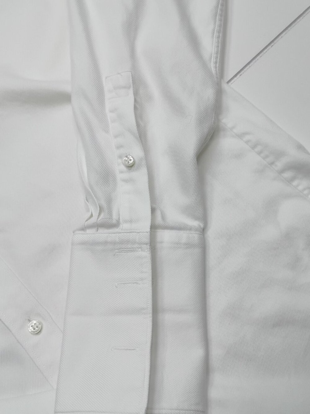Thomas Pink Slim Fit White Dress Shirt 16.5 42 French Cuff Luxury Business - Picture 7 of 9